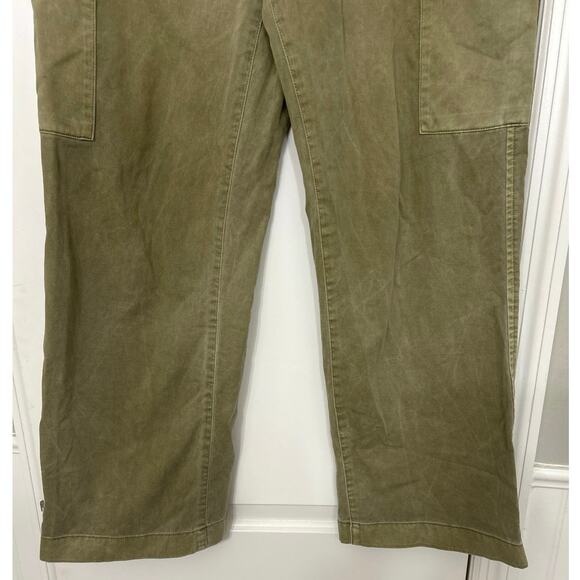 Gap Mid Rise Loose Kathi Cargo Pants Olive Green Women 6 Utility Grunge Urban - Picture 5 of 13